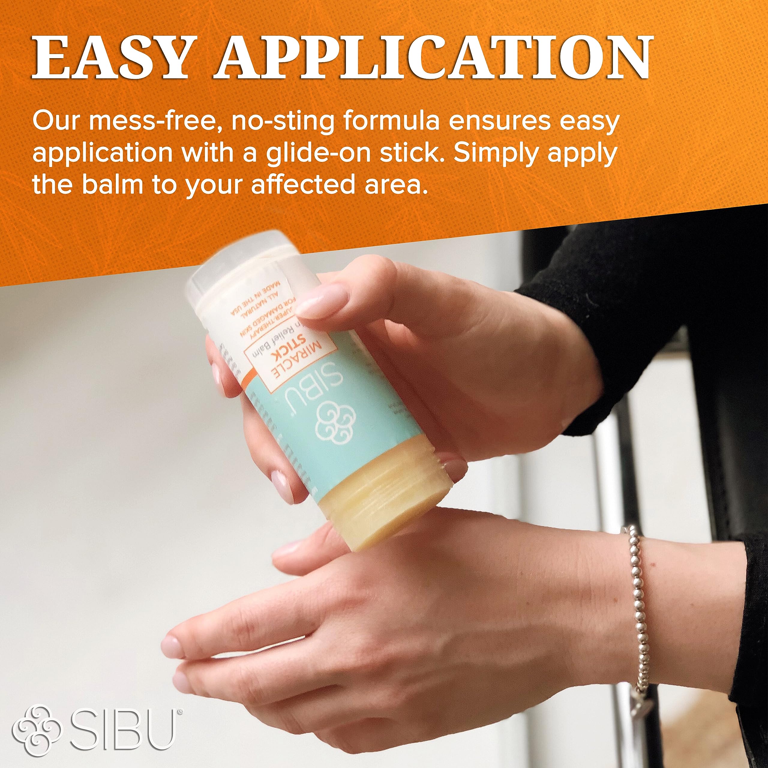 sibu Miracle Stick, Made with Premium Himalayan Sea Buckthorn (1-Year Supply) – Great for Dry Skin, Bug Bites, Sunburn, Windburn, and Chafing